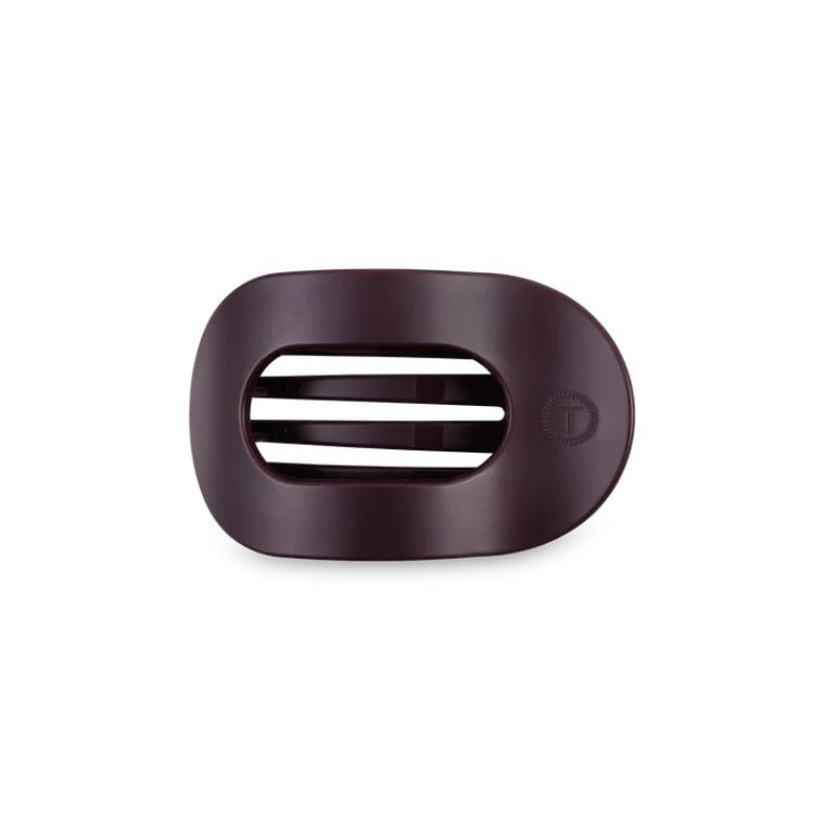 Teleties Flat Round Clip klein Burgundy Bliss