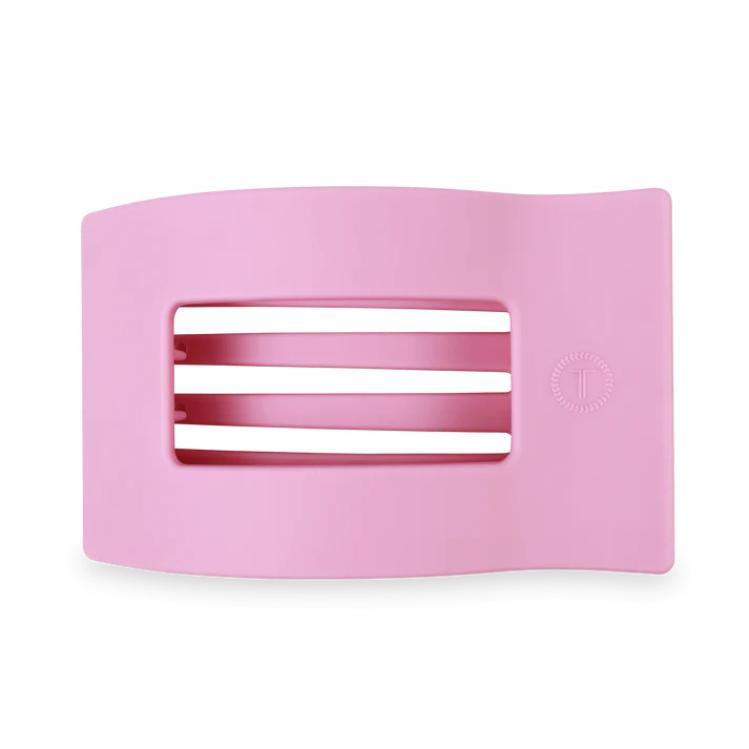 Teleties Large Flat Rectangle Hair Clip Merry Pinkmas