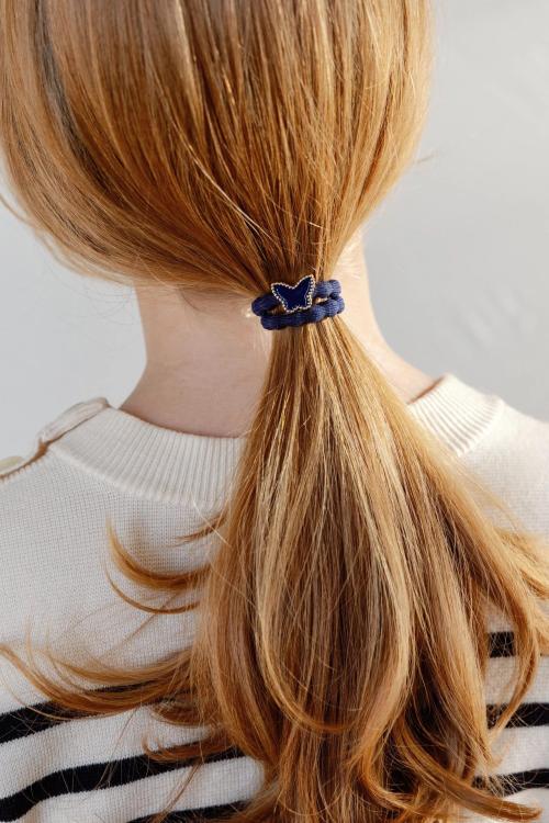 ByEloise Emaille Gold Butterfly Navy