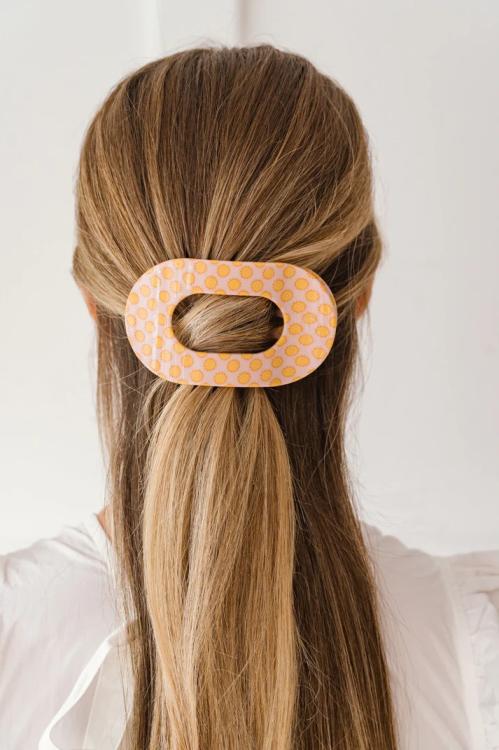 Teleties Flat Round Clip groß Sunny Days Ahead