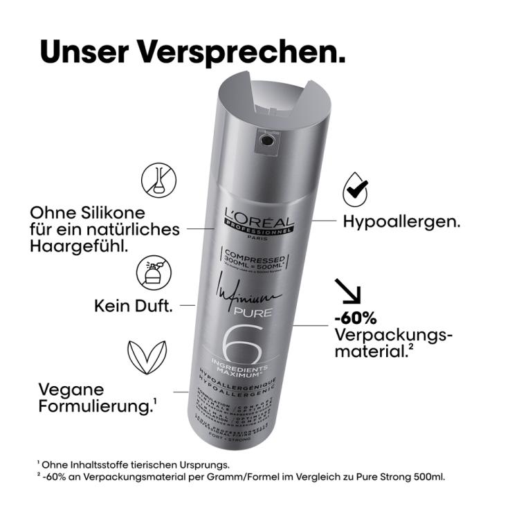 Loreal Infinium Pure Strong Hypoallergenic Compressed Haarspray
