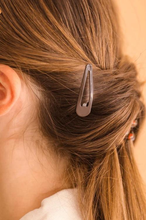 Teleties Snap Clip Brown