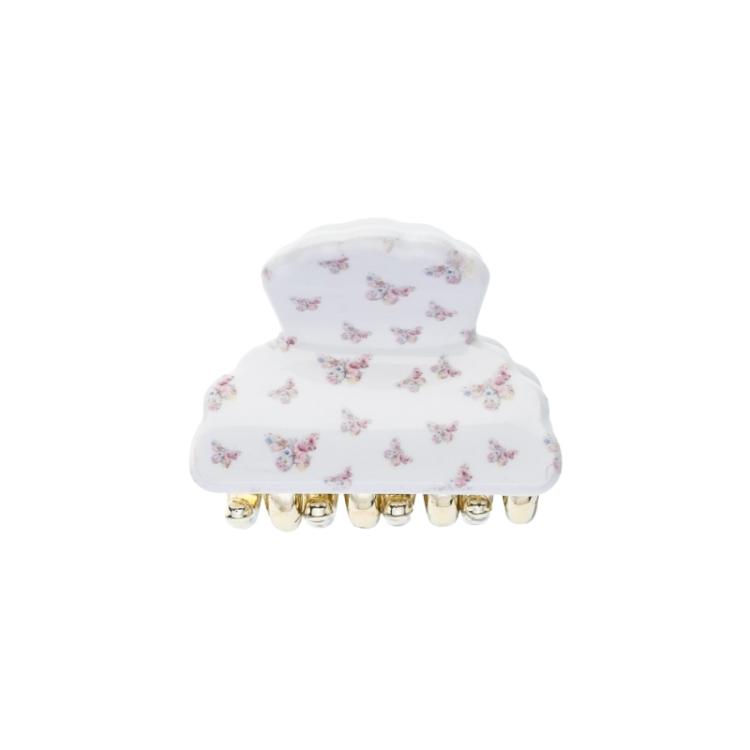 Dark Hair Claw Small Butterfly Pattern