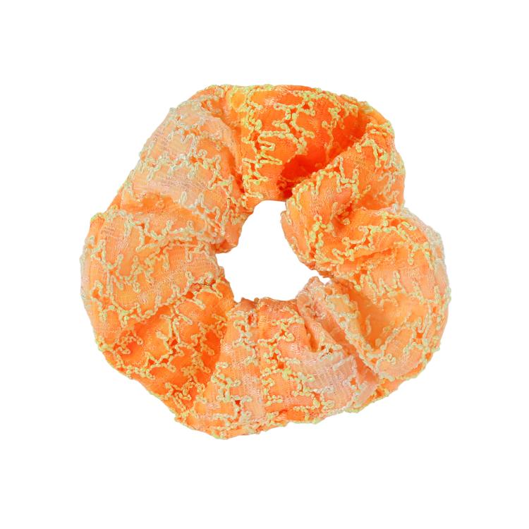 Laure Derrey Scrunchie Solea Spitze Batik gelb orange