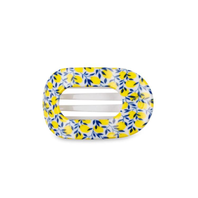 Teleties Flat Round Clip klein Limoncello