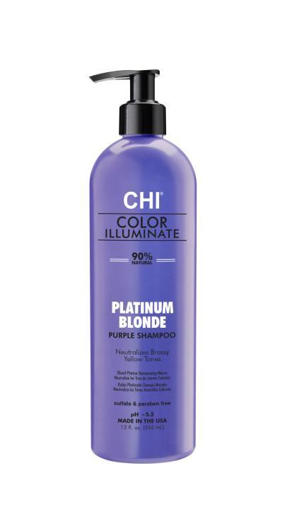 Chi Color Illuminate Platinum Blonde Purple Shampoo