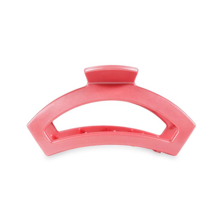 Teleties Open Hair Clip Calming Coral medium