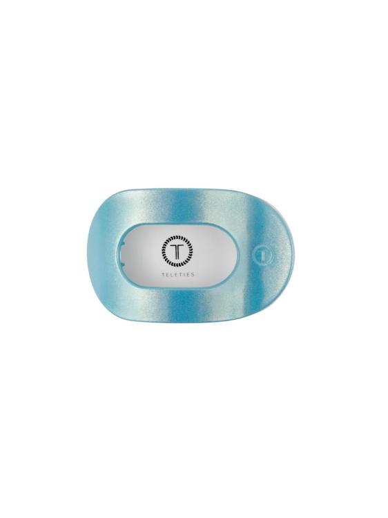 Teleties Flat Round Clip klein Blue Seas