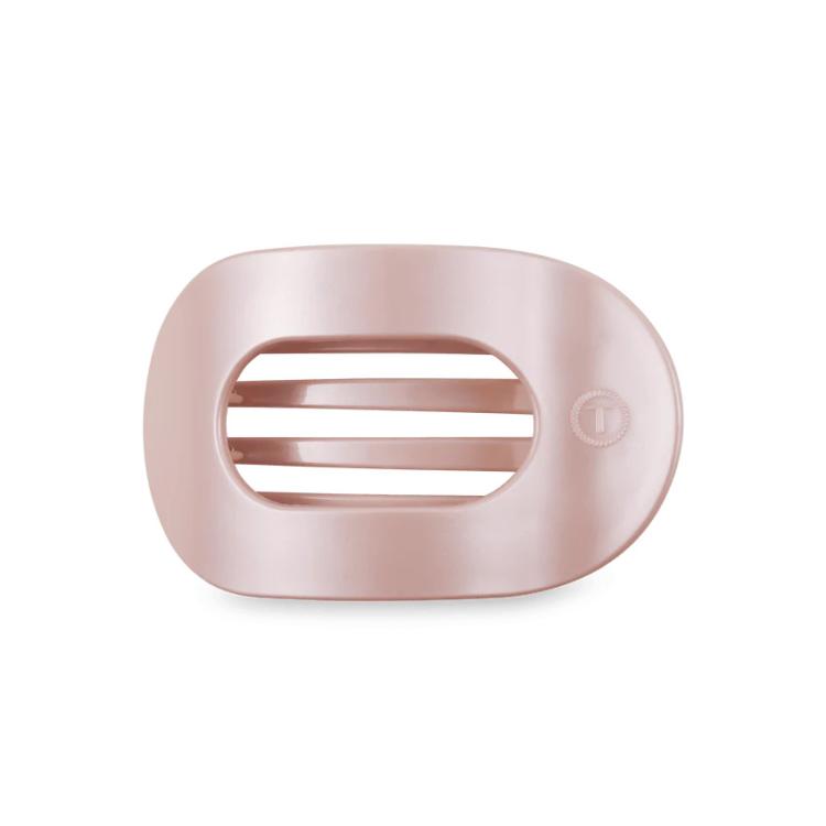 Teleties Flat Round Clip medium Pearly Pink