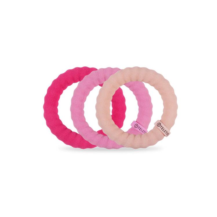 Teleties Nylon Hair Ties groß Kiss & Tell