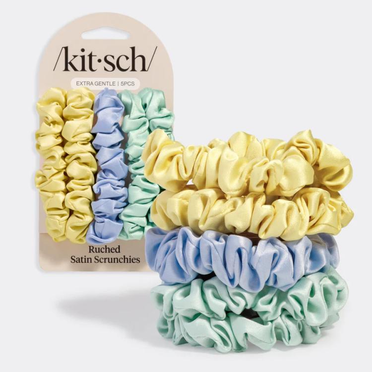 Kitsch Scrunchie Satin Coastal Cottage