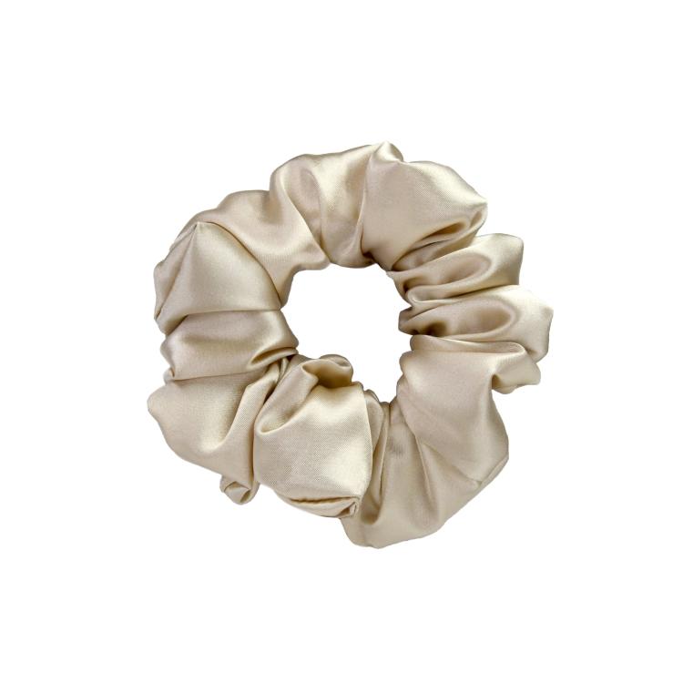 What a bun! Scrunchie Medium Satin  Champagne Cream