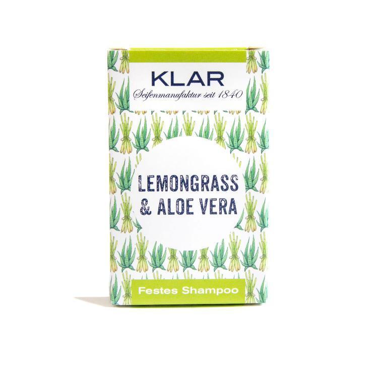Klar festes Shampoo Lemongrass & Aloe Vera 