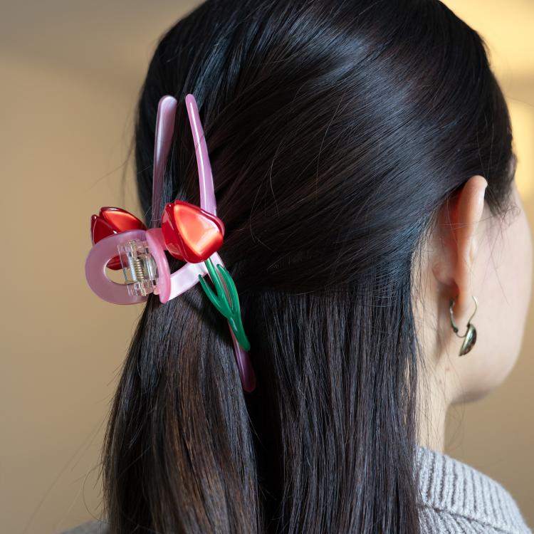 Helly Hair Haarklammer Tulpe rosa
