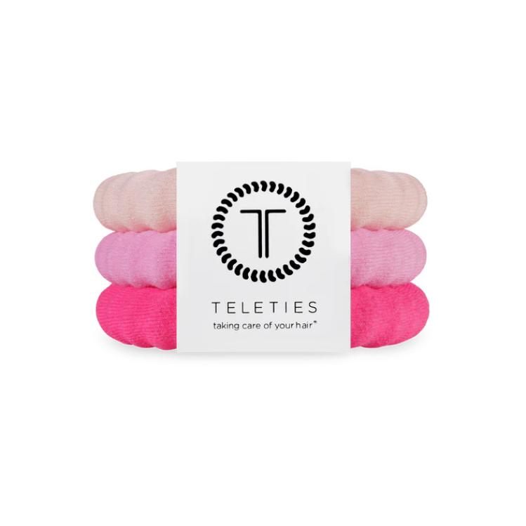 Teleties Nylon Hair Ties groß Kiss & Tell