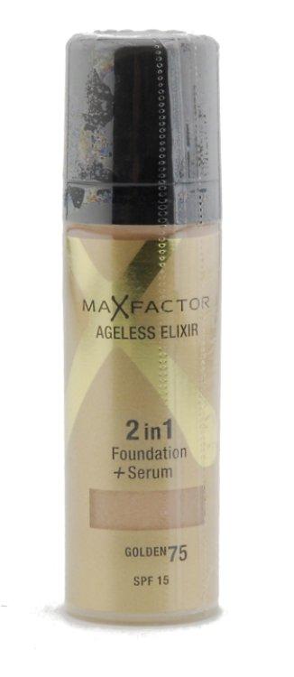 Max Factor Ageless Elixir 2 in 1 Foundation + Serum 75 Golden