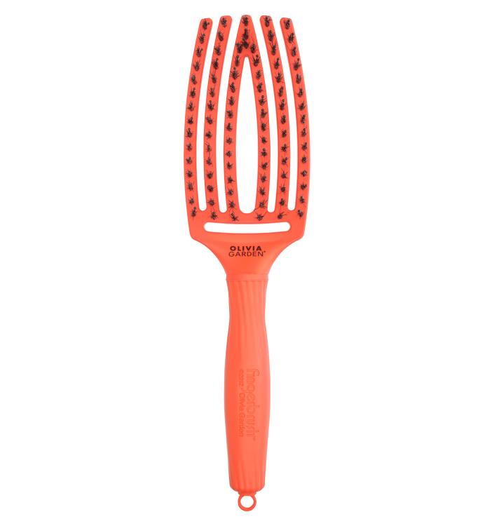 Olivia Garden Fingerbrush Combo orange dream Medium, 6-reihig