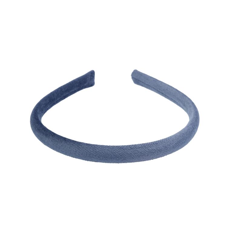 Dark Velvet Hairband Grisallee Blue schmal