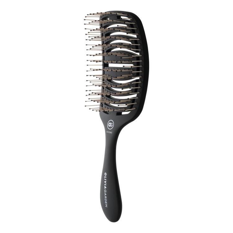 Olivia Garden Essential Care Flex Thick Hair Bristles Matt Black