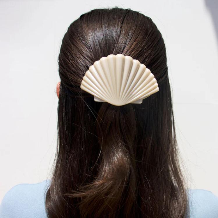Teleties Shimmering Shell Flat Clip medium