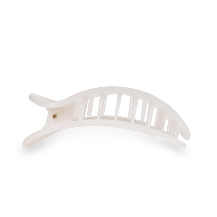 Teleties Flat Round Clip groß Coconut White