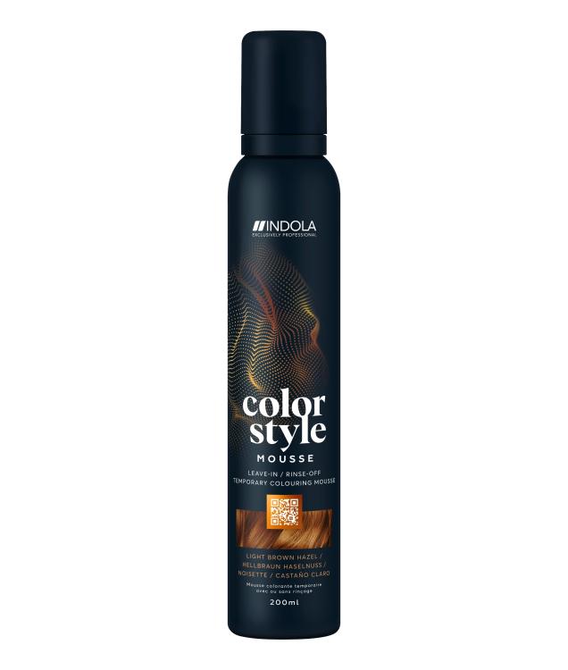 Indola Color Style Mousse Hellbraun Haselnuss