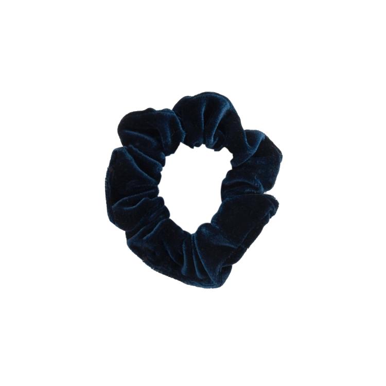 What a bun! Scrunchie Mini Velvet Midnight Blue