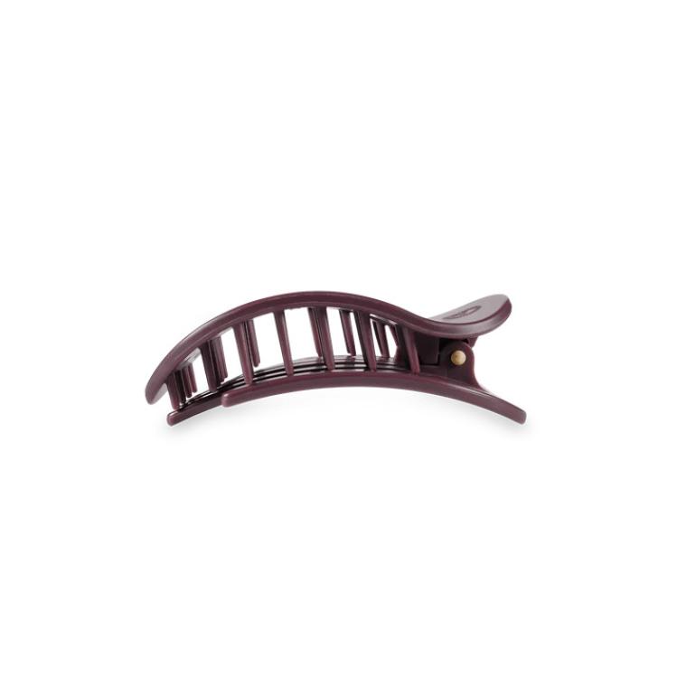Teleties Flat Round Clip klein Burgundy Bliss
