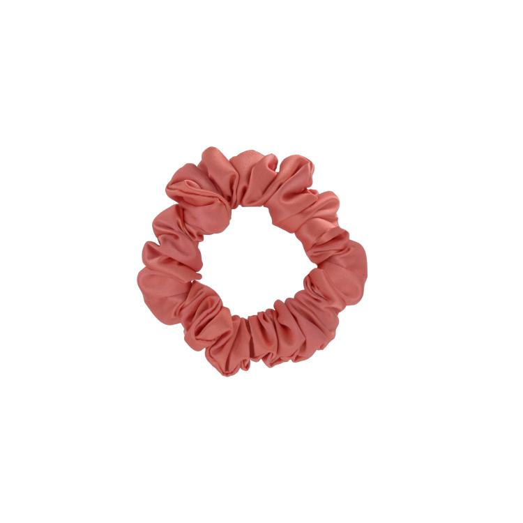 What a bun! Scrunchie Mini Satin Coral