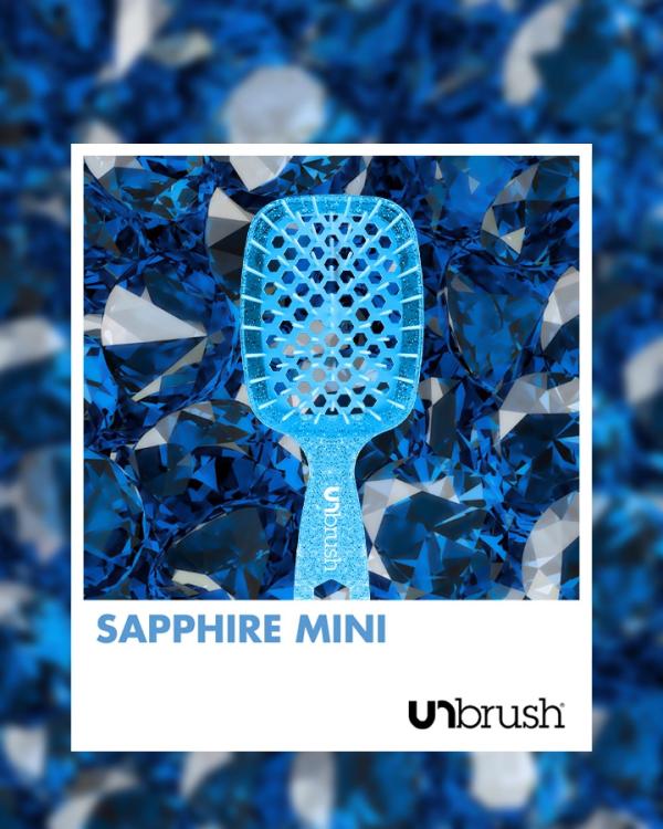 UNbrush Detangling Hair Brush Mini Sapphire
