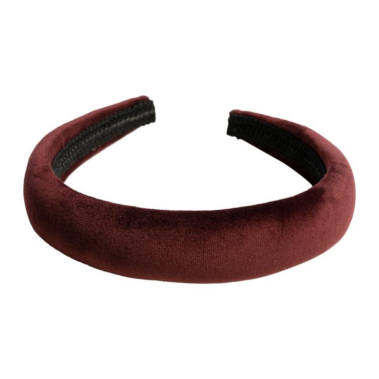 Dark Velvet Hairband Maroon