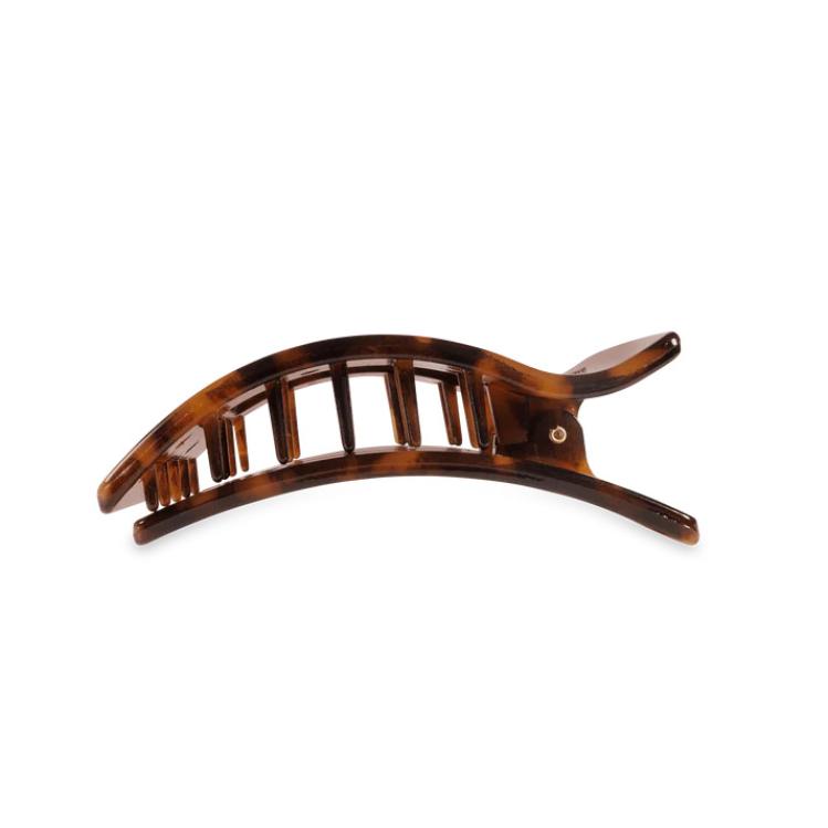 Teleties Medium Flat Rectangle Hair Clip Tortoise
