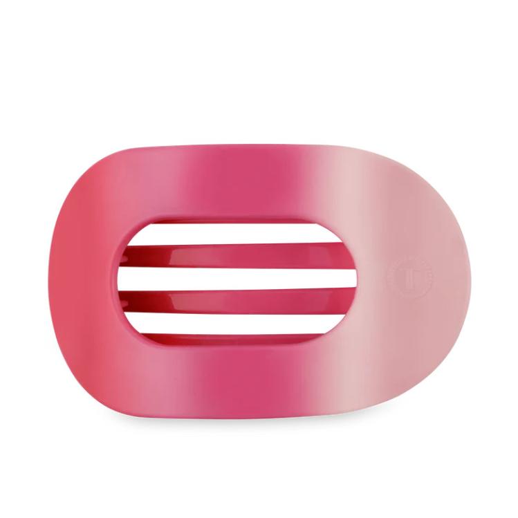 Teleties Flat Round Clip groß Kiss & Tell