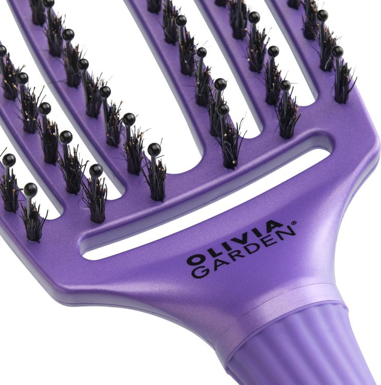 Olivia Garden Fingerbrush Combo Lila, 6-reihig