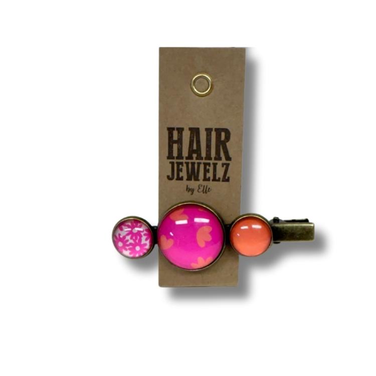 Hairjewelz by Elle Haarspange Alligator Bubblegum Pink