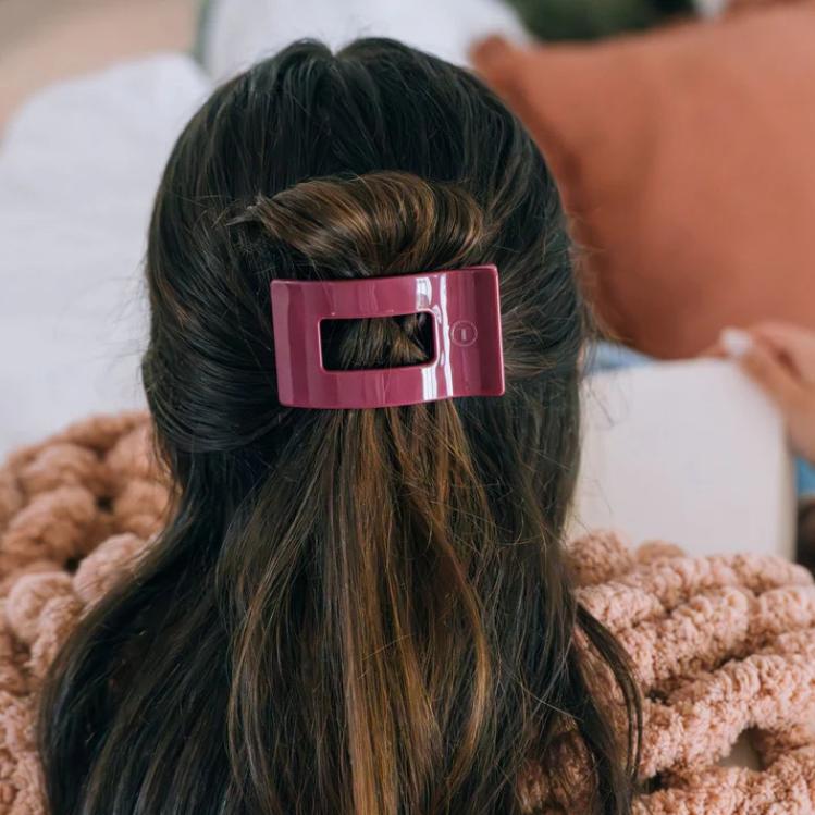 Teleties Medium Flat Rectangle Hair Clip Wild Side