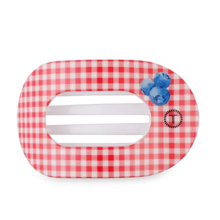 Teleties Flat Round Clip groß Blueberry Farms