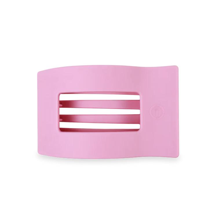 Teleties Medium Flat Rectangle Hair Clip Merry Pinkmas