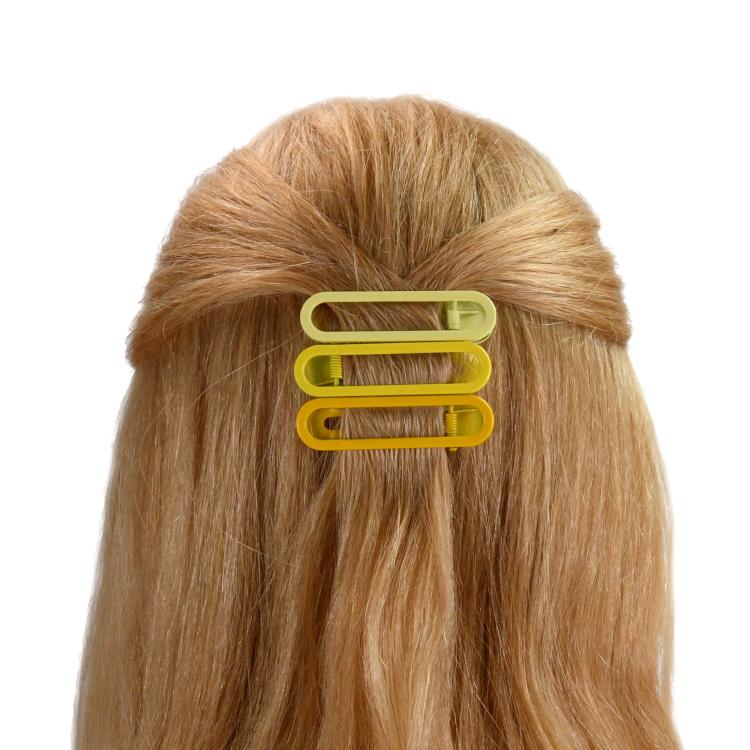 Helly Hair Paper Clip rund gelb