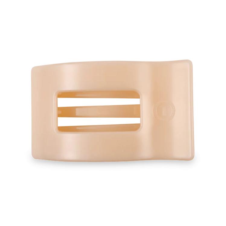 Teleties Medium Flat Rectangle Hair Clip Almond Beige
