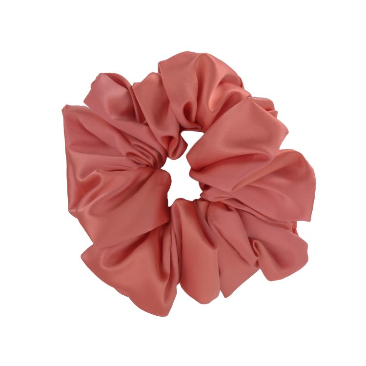 What a bun! Scrunchie Large Satin Coral