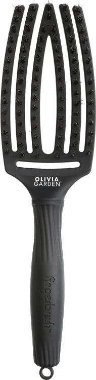 Olivia Garden Fingerbrush Combo Black Medium, 6-reihig