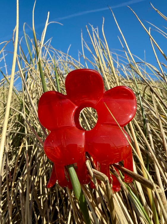 Helly Hair Haarklammer Bloom lipstick red