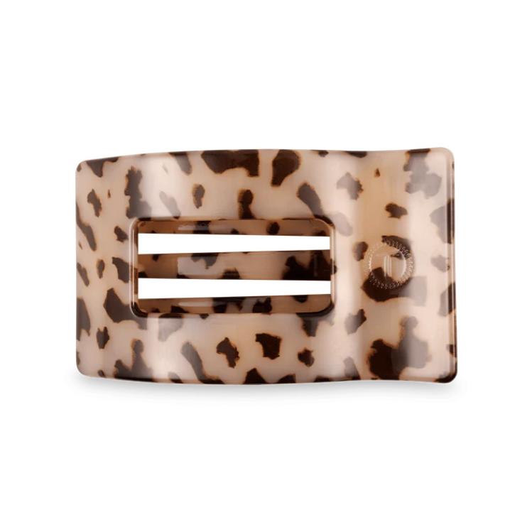 Teleties Medium Flat Rectangle Hair Clip Blonde Tortoise