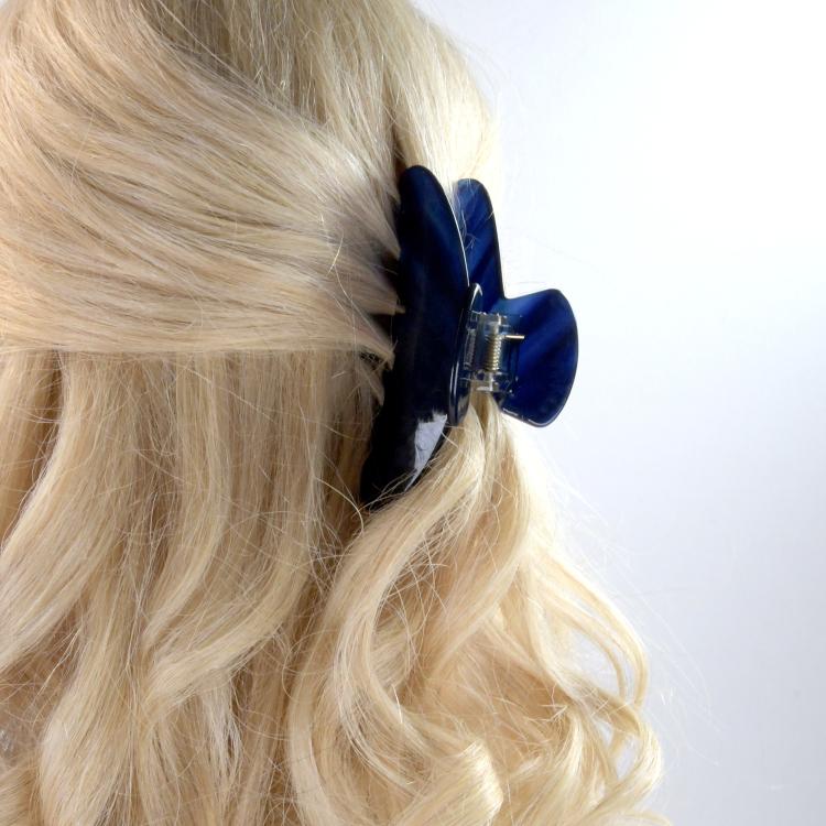Helly Hair Haarklammer Lara fein blau transparent