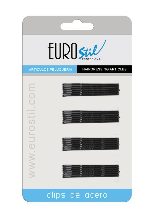 Eurostil Haarnadeln gewellt schwarz