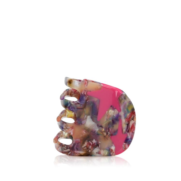by Vivi Haarklammer Stern Pink Konfetti