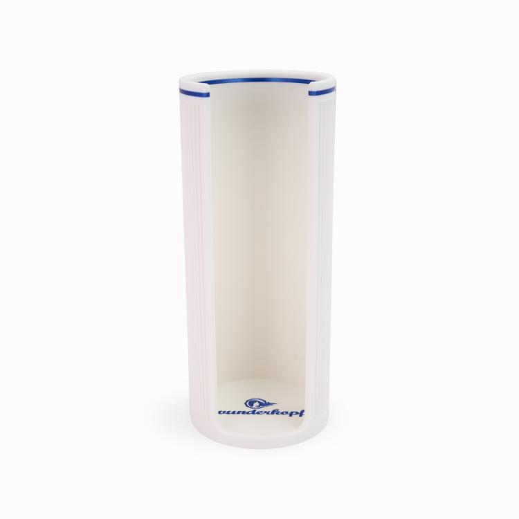 Wunderkopf Haargummi Organizer XXL weiß Rand blau