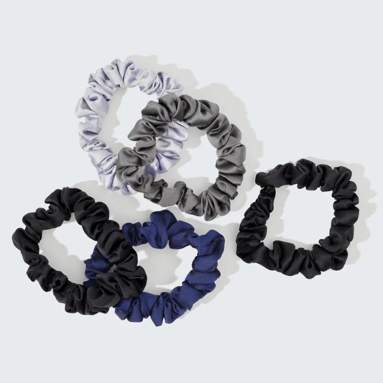 Kitsch Scrunchie Satin Mitternachtsfarben
