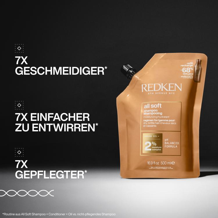 Redken All Soft Shampoo 2%  - Refill